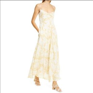 NWT Vince Twist Knot Draped Front Midi Dress